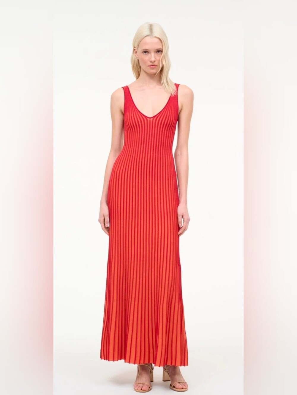 STAUD CLARETTA DRESS SUNBURST Size L
